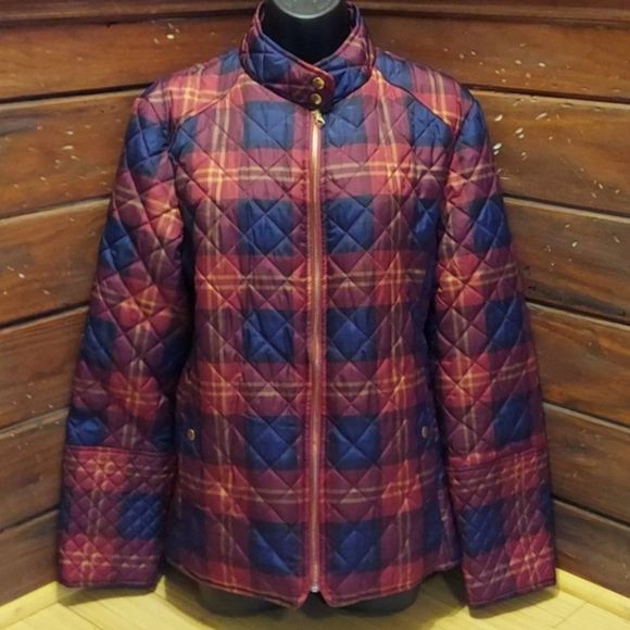 Faded Glory Tartan Plaid Quilted Puffer Jacket Sz XL Lk New - Picture 2 of 5